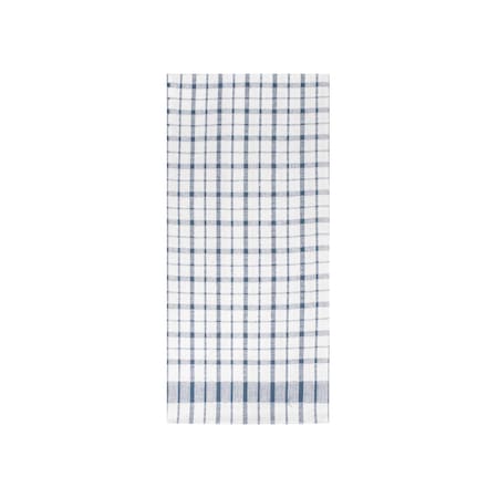 Ritz Wonder Kitchen Towel 100% Cotton Woven Lintless White Ground/Fed Blue, PK12 11724